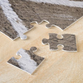 Softball, softballhandschoen en knuppel thuis bord legpuzzel (Zijkant)