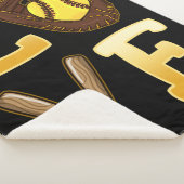 Softball-speler voor Softball-sport Sherpa Deken (3/4)