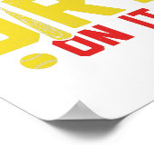 Softball Sport | Giften van het spellingsteam van  Poster (Hoek)