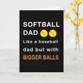 Softball-sport met grotere ballen kaart (Gele Bloem)