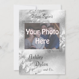 Softball Sports Blended Family Photo Wedding Kaart