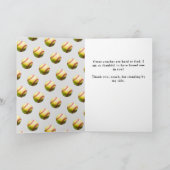 Softball Sports Photo Coach  Bedankkaart (Binnen)