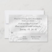 Softball Sports Wedding Theme RSVP met Kinder kaar (Achterkant)