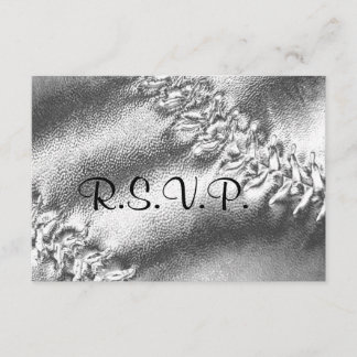 Softball Sporty Weddenschap Theme RSVP-kaart RSVP Kaartje