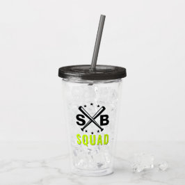 Softball Squad Tumbler Acryl Drinkbeker