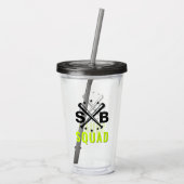 Softball Squad Tumbler Acryl Drinkbeker (Achterkant)