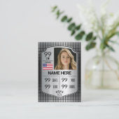 Softball Stats Shield Kaart Softball Trading Kaart Contactkaartje (Staand voorkant)