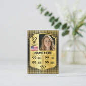 Softball Stats Shield Kaart Softball Trading Kaart Contactkaartje (Staand voorkant)