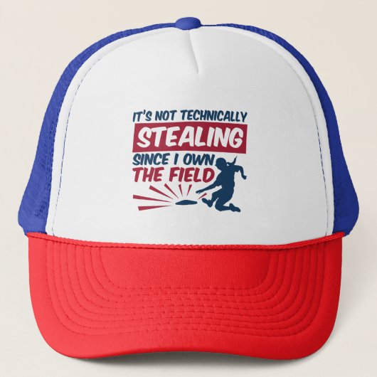 Softball steelt niet sinds ik het veld bezit trucker pet (Voorkant)