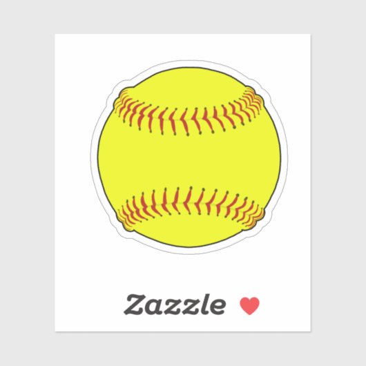 Softball Sticker (Vel)