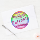 Softball Stickers met UW TEAMNAAM (Envelop)