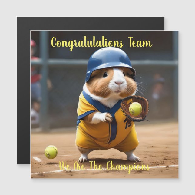 Softball Superstar: Het grote spel van het cavia, (Voorkant / Achterkant)