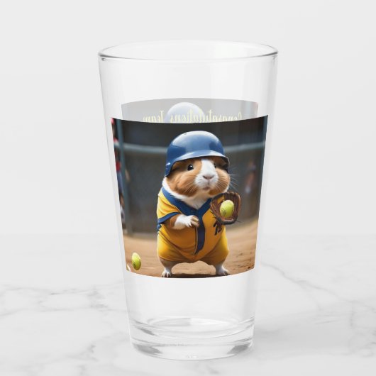 Softball Superstar: Het grote spel van het cavia, Glas (Achterkant)