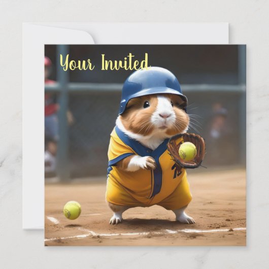 Softball Superstar: Het grote spel van het cavia, Kaart (Voorkant)