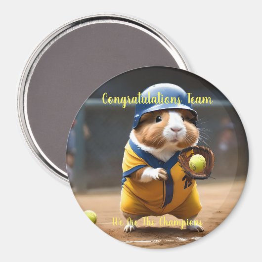Softball Superstar: Het grote spel van het cavia, Magneet (Voorkant / Achterkant)