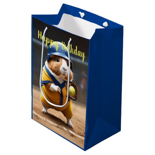 Softball Superstar: Het grote spel van het cavia, Medium Cadeauzakje (Voorkant Gekanteld)