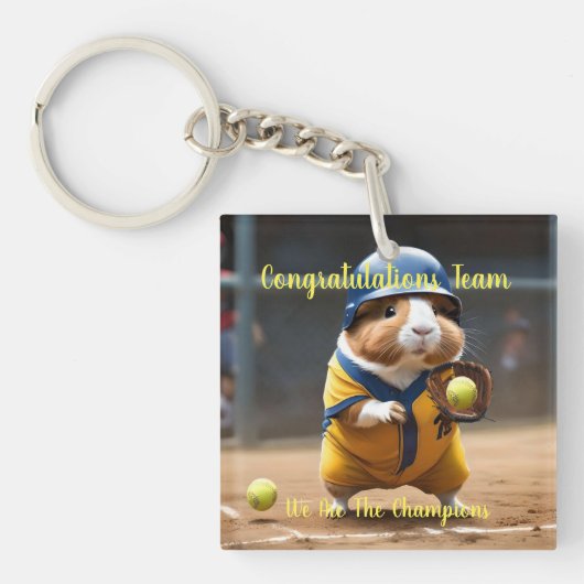 Softball Superstar: Het grote spel van het cavia, Sleutelhanger (voorkant)