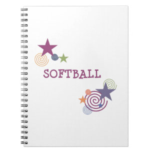 Softball Swirl Notitieboek