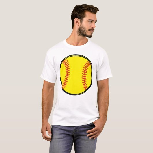 Softball T-shirt (Voorkant volledig)