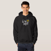 Softball Tante Hart Hoodie (Voorkant volledig)