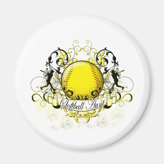 Softball tante magneet (Voorkant)