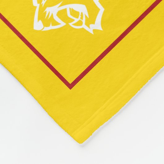 Softball Team Senior Night Custom Photo Yellow Red Fleece Deken (Hoek)