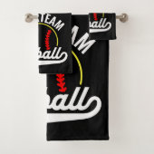 Softball Team Speler VOEG NAAM TOE Personalized Le Bad Handdoek (Insitu)