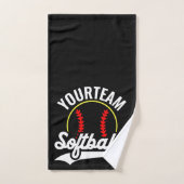 Softball Team Speler VOEG NAAM TOE Personalized Le Bad Handdoek (Handdoek)