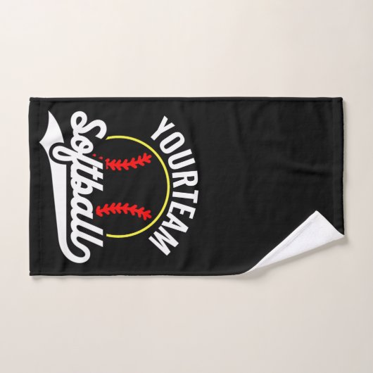 Softball Team Speler VOEG NAAM TOE Personalized Le Bad Handdoek (Handdoek)