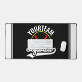 Softball Team Speler VOEG NAAM TOE Personalized Le Bureaumat (Keyboard & Muis)