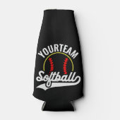 Softball Team Speler VOEG NAAM TOE Personalized Le Flesjeskoeler (Voorkant)