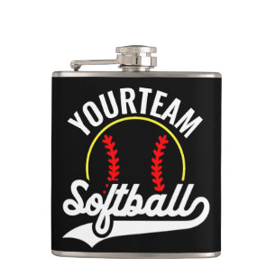 Softball Team Speler VOEG NAAM TOE Personalized Le Heupfles