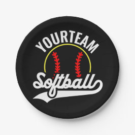 Softball Team Speler VOEG NAAM TOE Personalized Le Papieren Bordje