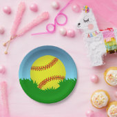 Softball-thema Papieren Bordje (Feest)