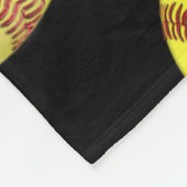  Softball Throw Blanket, uw kleuren Fleece Deken (Hoek)
