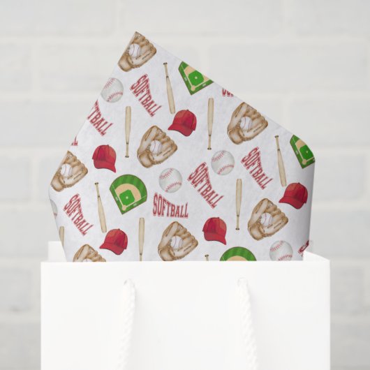 Softball Tissue Paper Tissuepapier (Cadeauzakje)