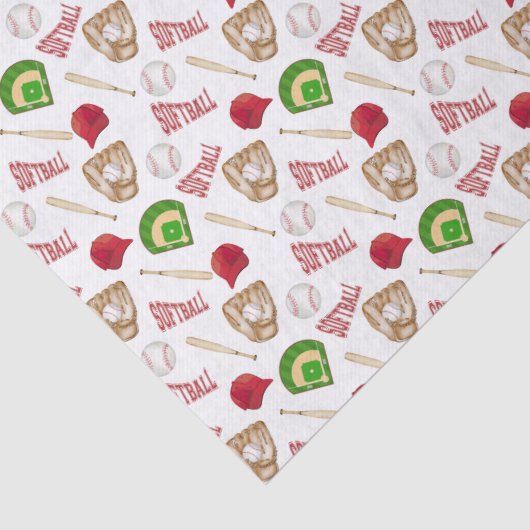 Softball Tissue Paper Tissuepapier (Detail)