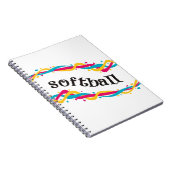 Softball Twists Notitieboek (Rechterzijde)