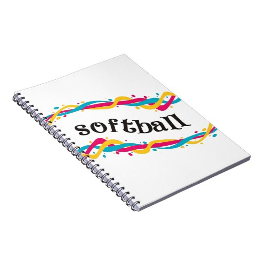 Softball Twists Notitieboek (Rechterzijde)