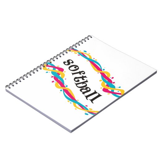 Softball Twists Notitieboek (Linkerzijde)