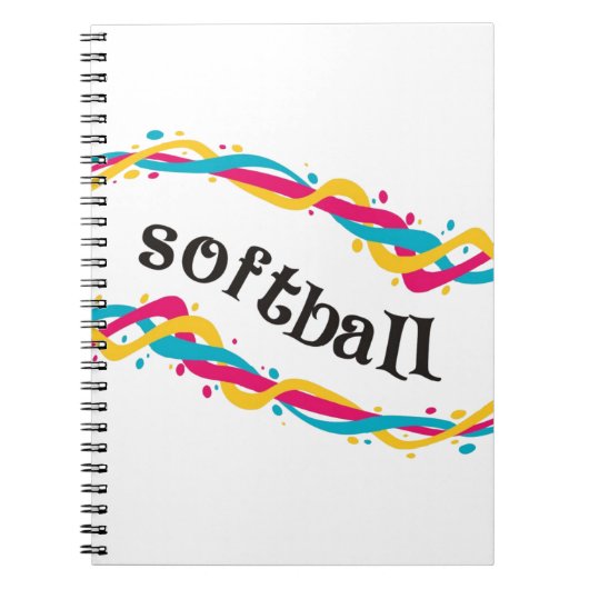 Softball Twists Notitieboek (Voorkant)