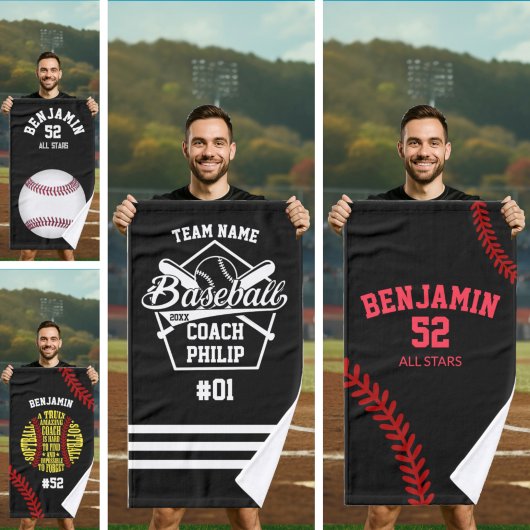 Softball Verbazingwekkende coach Handdoek