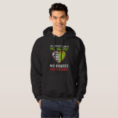 Softball Volleyball Heart No Grass Stains Gift Hoodie (Voorkant volledig)