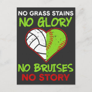 Softball Volleyball Player Bruises Athletes Briefkaart