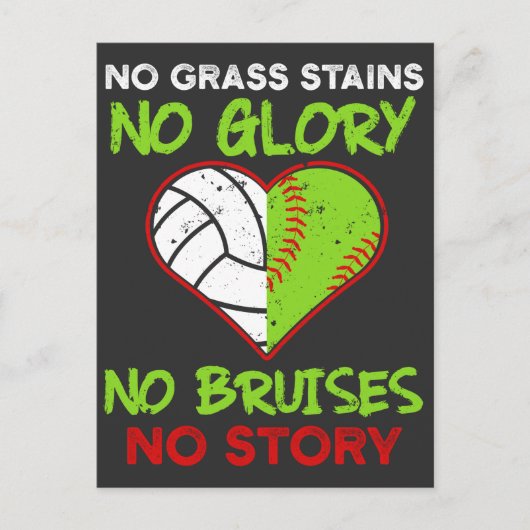 Softball Volleyball Player Bruises Athletes Briefkaart (Voorkant)