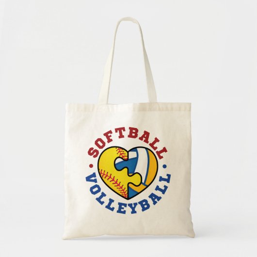 Softball Volleyball Tote Bag (Voorkant)