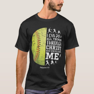 Softball voor vrouwen Gifts Softball Teen Girls T-shirt