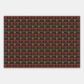 Softball voor vrouwen - kerstrood cheque inpakpapier vel (Voorkant)