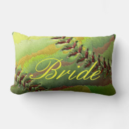 Softball Wedding Theme Pearled Bride Kussen