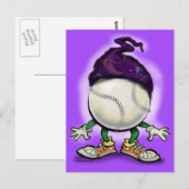 Softball-wizard Briefkaart (Voorkant / Achterkant)